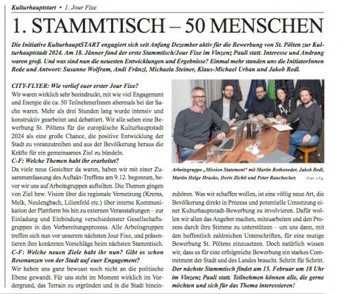 1. Stammtisch 2017.01.18